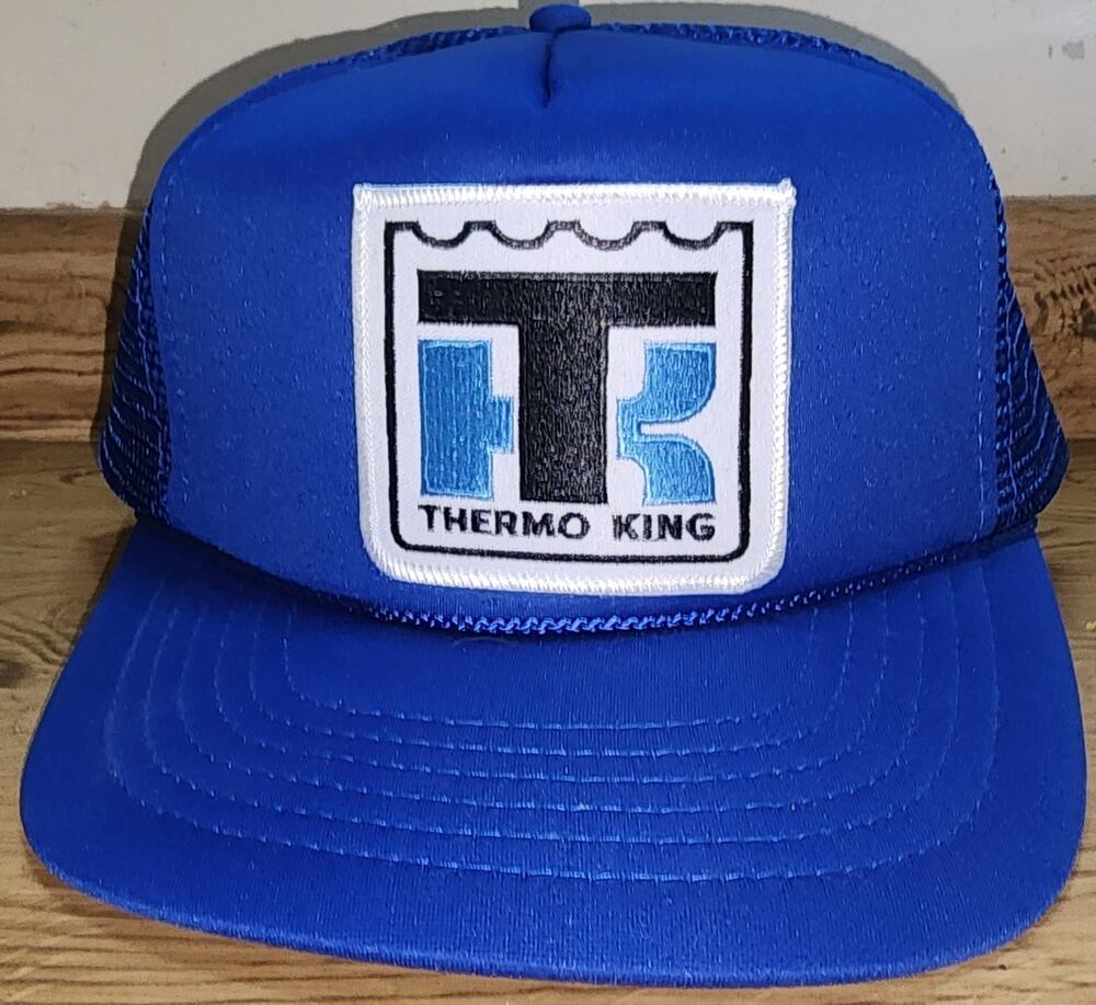 KC Thermo King Trucker Hat Men's One Size Adjustable Royal Blue Mesh Snapback